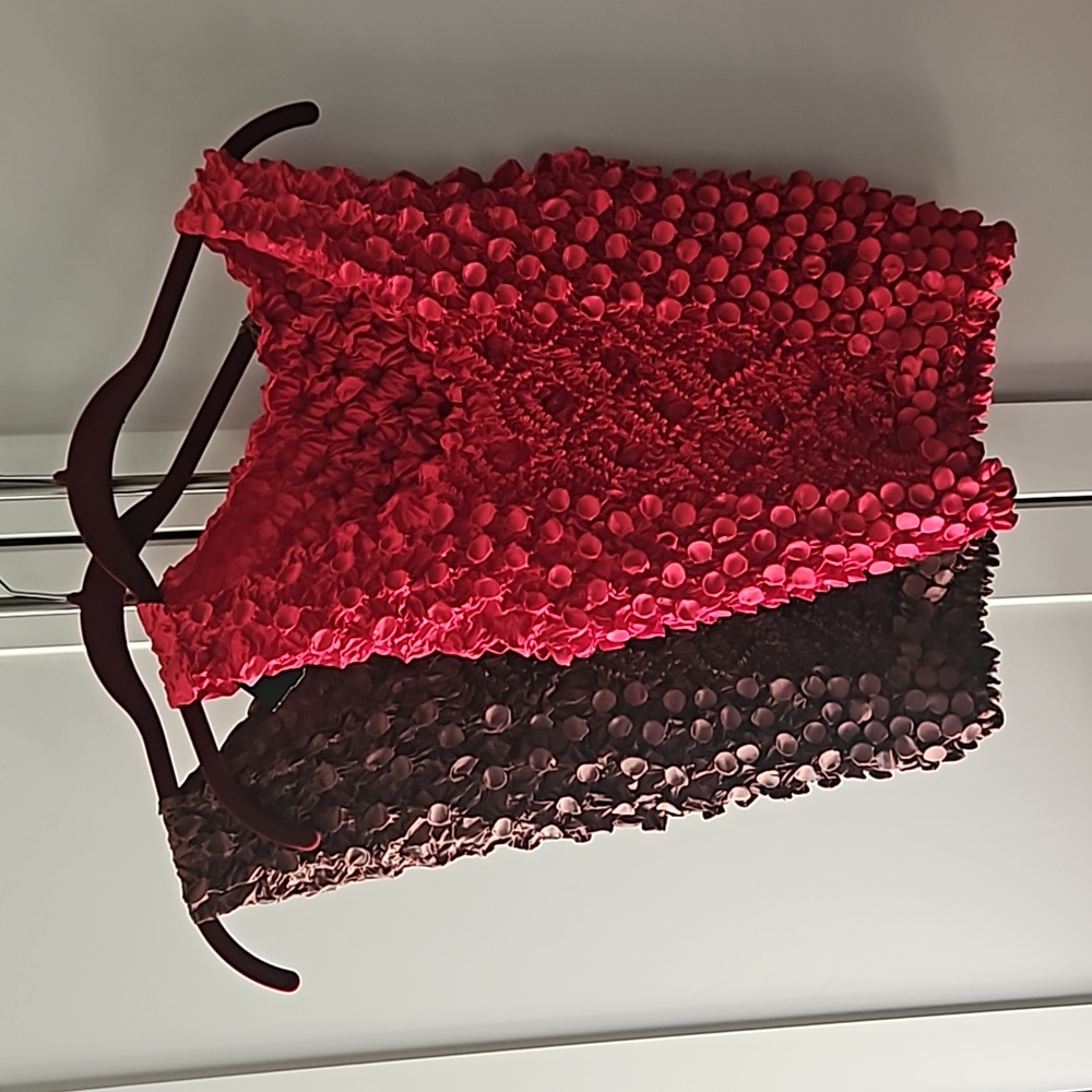 Two bubble tops, sleeveless with lots of stretch